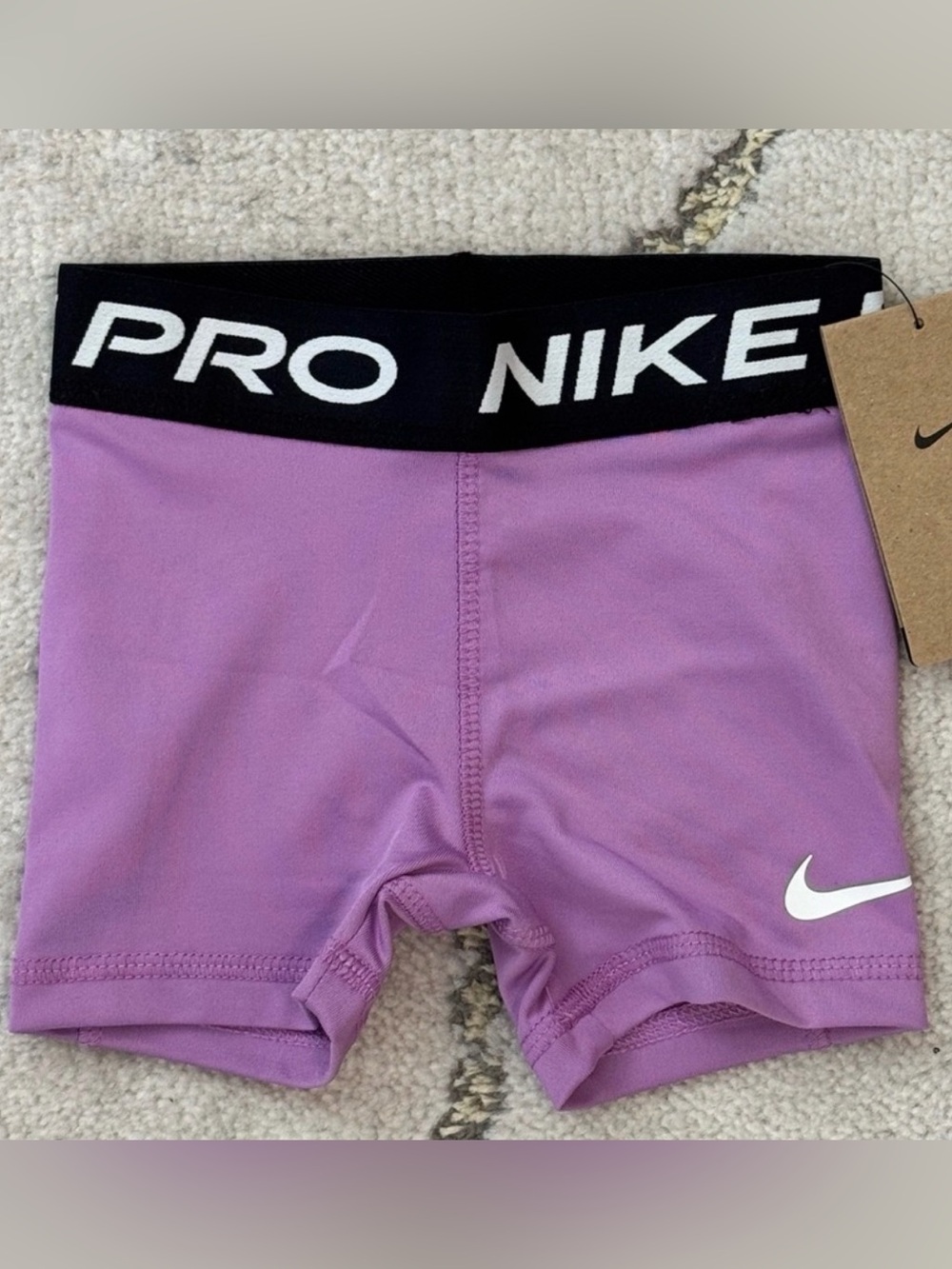 Nike Purple Pro Dri-Fit Training Shorts Kids